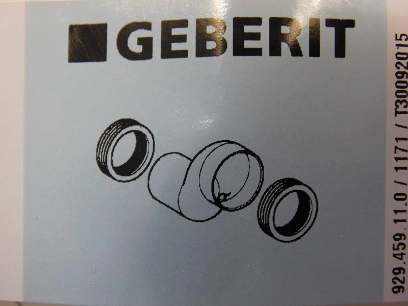 Geberit - Geberit Discharge Hose Set for Spend Toilet - 7 cm Eccentric - Alpine White (131.108.11.1)