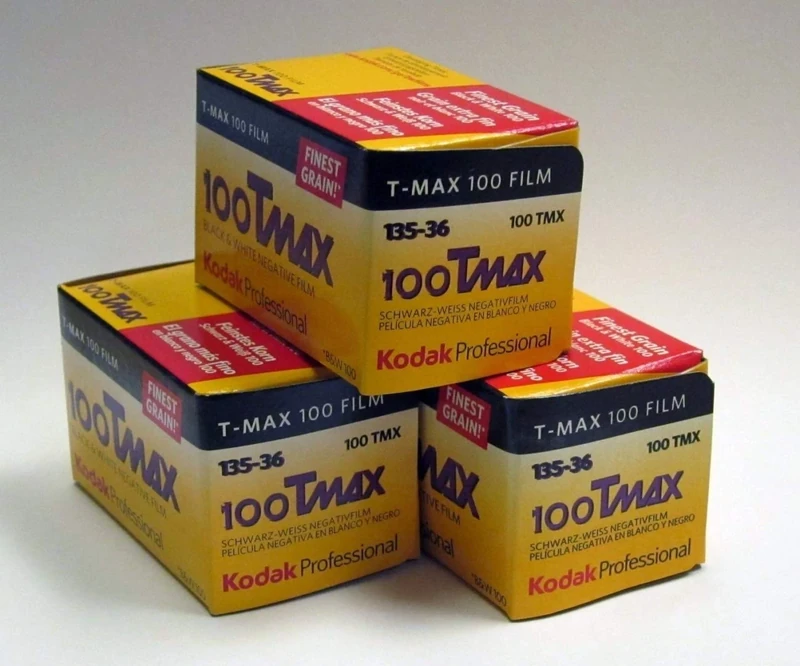 Kodak Tmax 100 36exp 3 Pack Black and White Film
