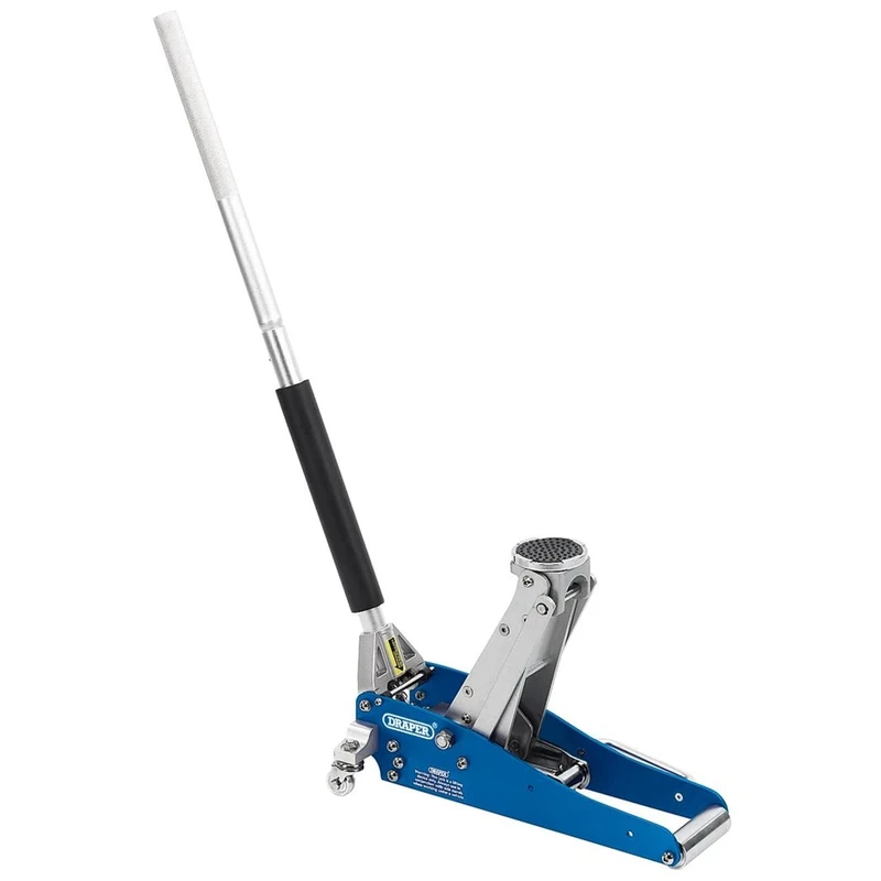 Draper 31242 Aluminium Trolley Jack, 1.25 Tonne Capacity , Blue