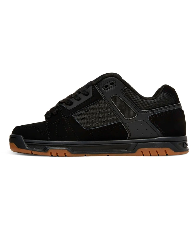 DC Shoes Men's Stag fashion sneakers, Black Gum, 8 UK