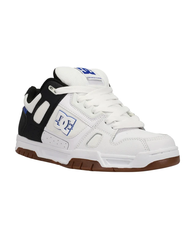 DC Men's STAG Trainers, White/Black/Blue, 7 UK