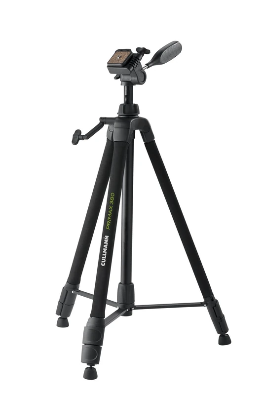 Cullmann - 51381 - Primax 380 Tripod with compact 3-way Head and Quick Release Unit (159 cm Extension Height, Weight 153 g, Maximum Load 3.5 kg)