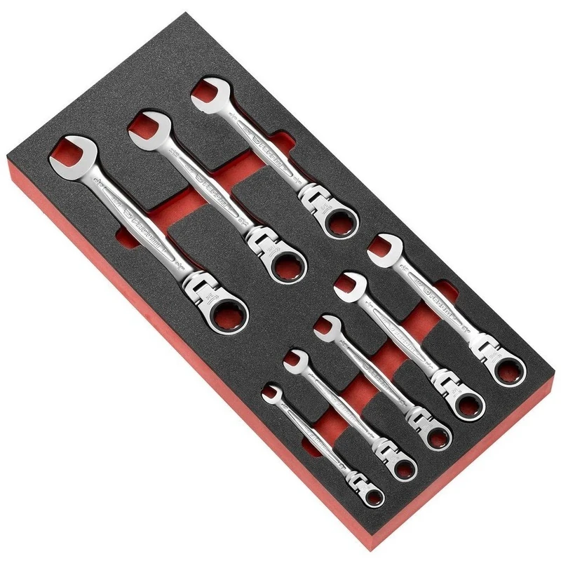 FACOM MODM.467FJU8 Inch Hinged Ratchet Combination Wrench Set