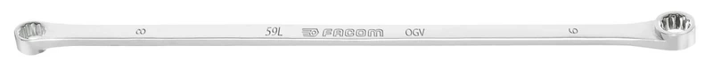 Double Ring Spanner Straight Long 18 x 19 mm