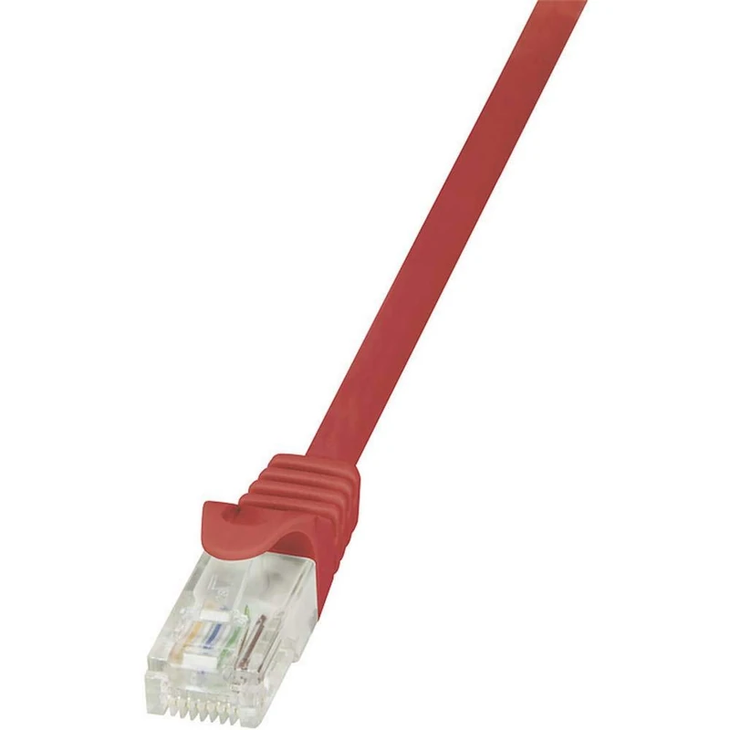 LogiLink CP1054U CAT5e U/UTP Patch Cable, 2 Meter Length, Red, Red, 2 Meter Length