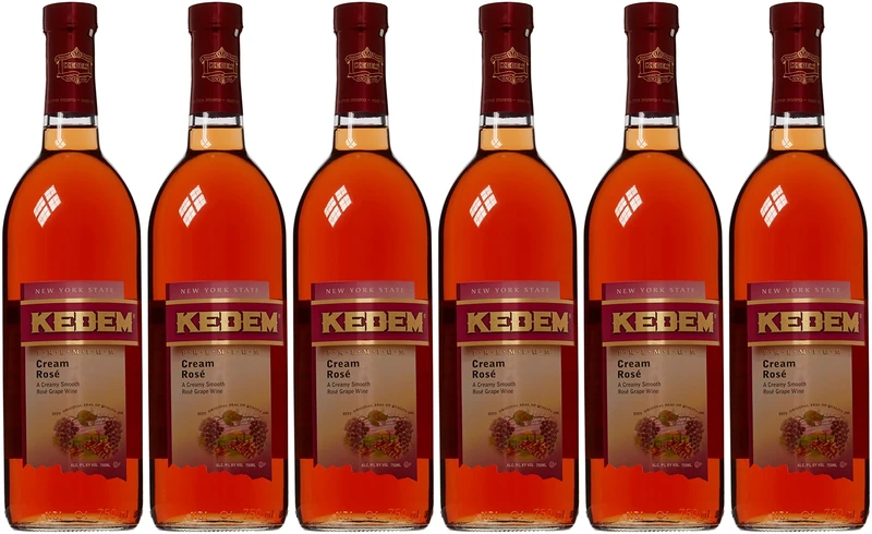 Kedem Cream Rose Wine 75 cl Kosher (Case of 6)