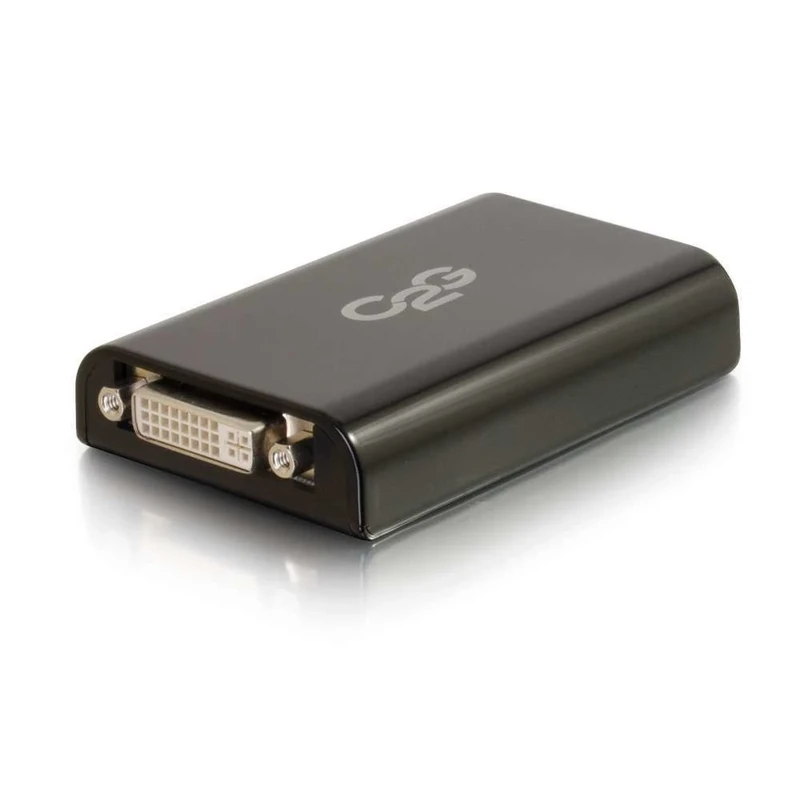 C2G USB-Micro B 3.0 to DVI Audio & Video Adapter, External Video Card Duplicate or Extend up to 6 Displays (DVI-D)