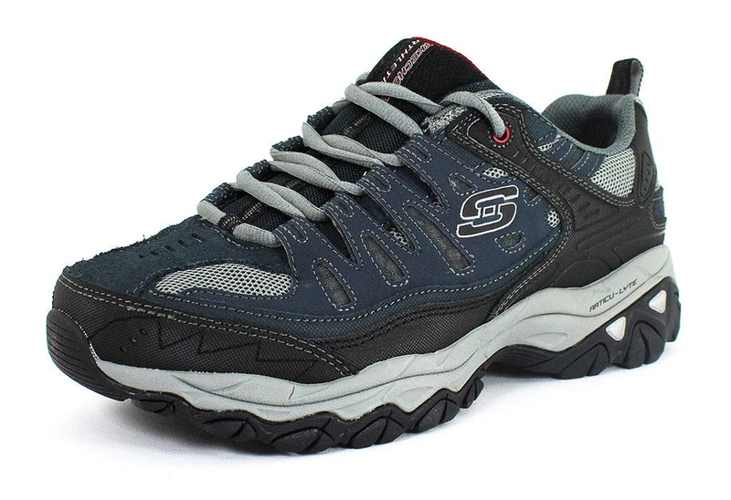 Skechers Men's Afterburn M. Fit, Navy, 13