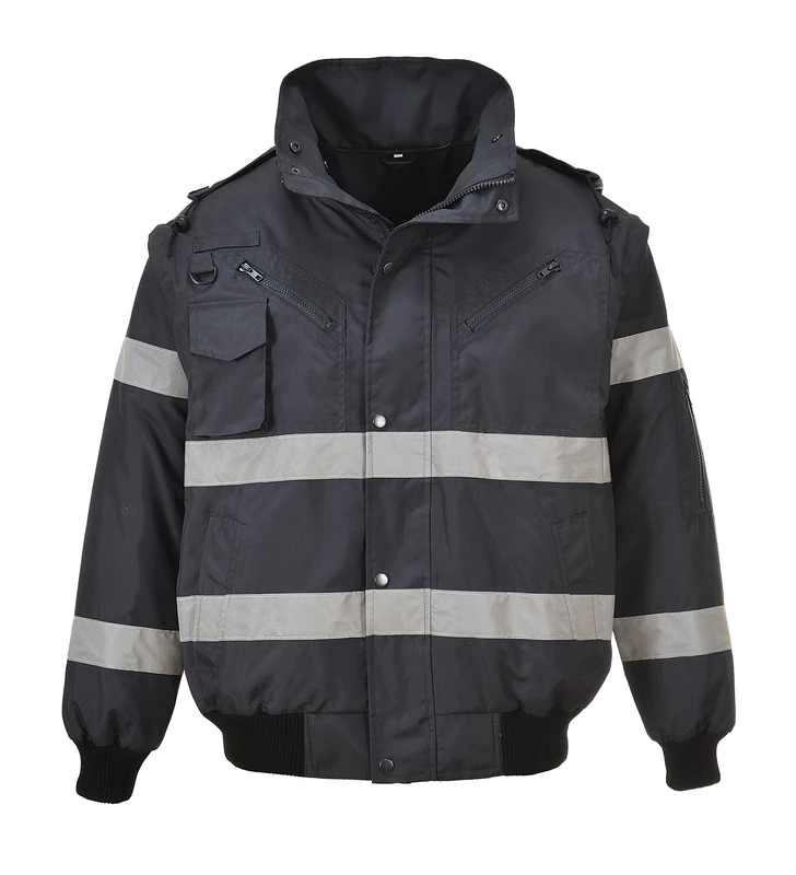 Portwest Iona 4-in-1 Bomber Jacket, Size: S, Colour: Navy, S435NARS - Image 1