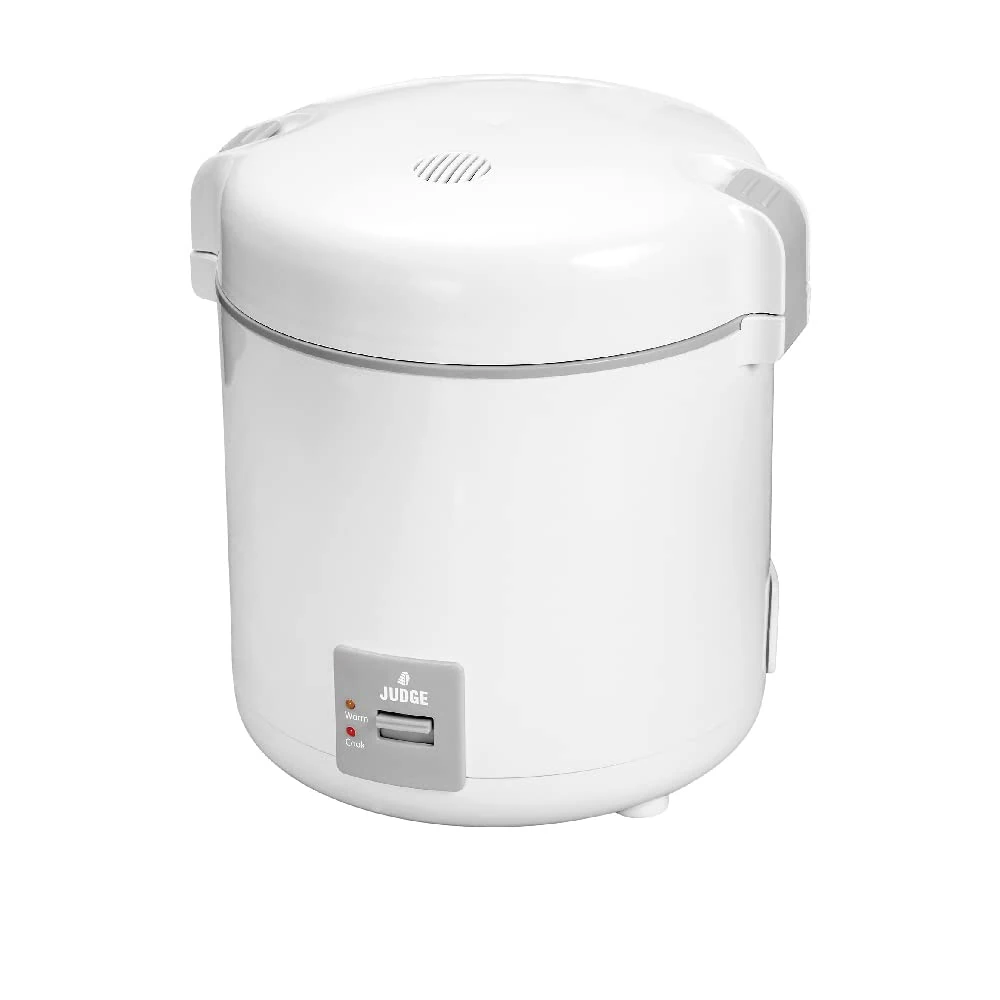 Judge Small Electric Rice Cooker - Fully Automatic, 300ml For 2 Servings, Removable Non-Stick Rice Pot, Measuring Cup & Ladle, PFOA Free, Keep Warm Function
