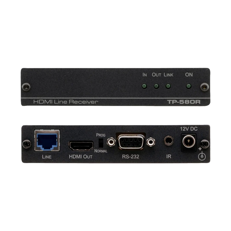 Kramer Electronics TP-580T Video Converter - Video Converter (1920 x 1080 Pixels, Black, 1- HDMI, 1- IR, 3.5mm Mini Jack, 1- RS−232, 1- HDBaseT Twisted Pair RJ-45 Connector, 12 V, 0-40 °C)