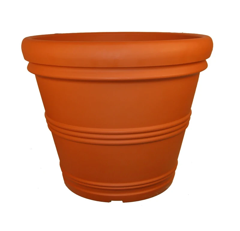 Tusco Products Garden Planter, Polyethylene (PE), Terra Cotta, 24.5"