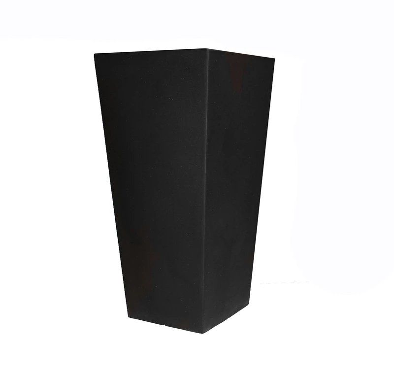 Tusco Products CTU32BK Cosmo Tall Planter, Black, 32-Inch