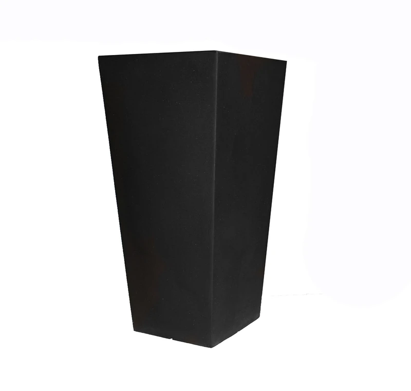 Tusco Products CTU26BK Cosmo Tall Planter, Black, 26-Inch