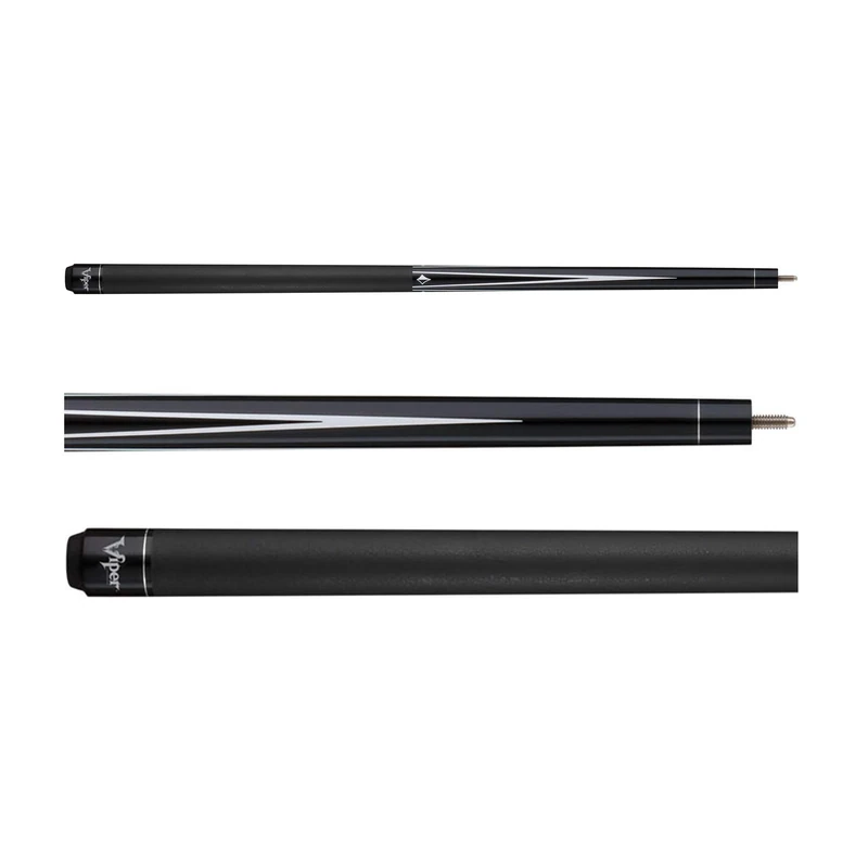 Viper Diamond 58" 2-Piece Billiard/Pool Cue, Black, 19 Ounce