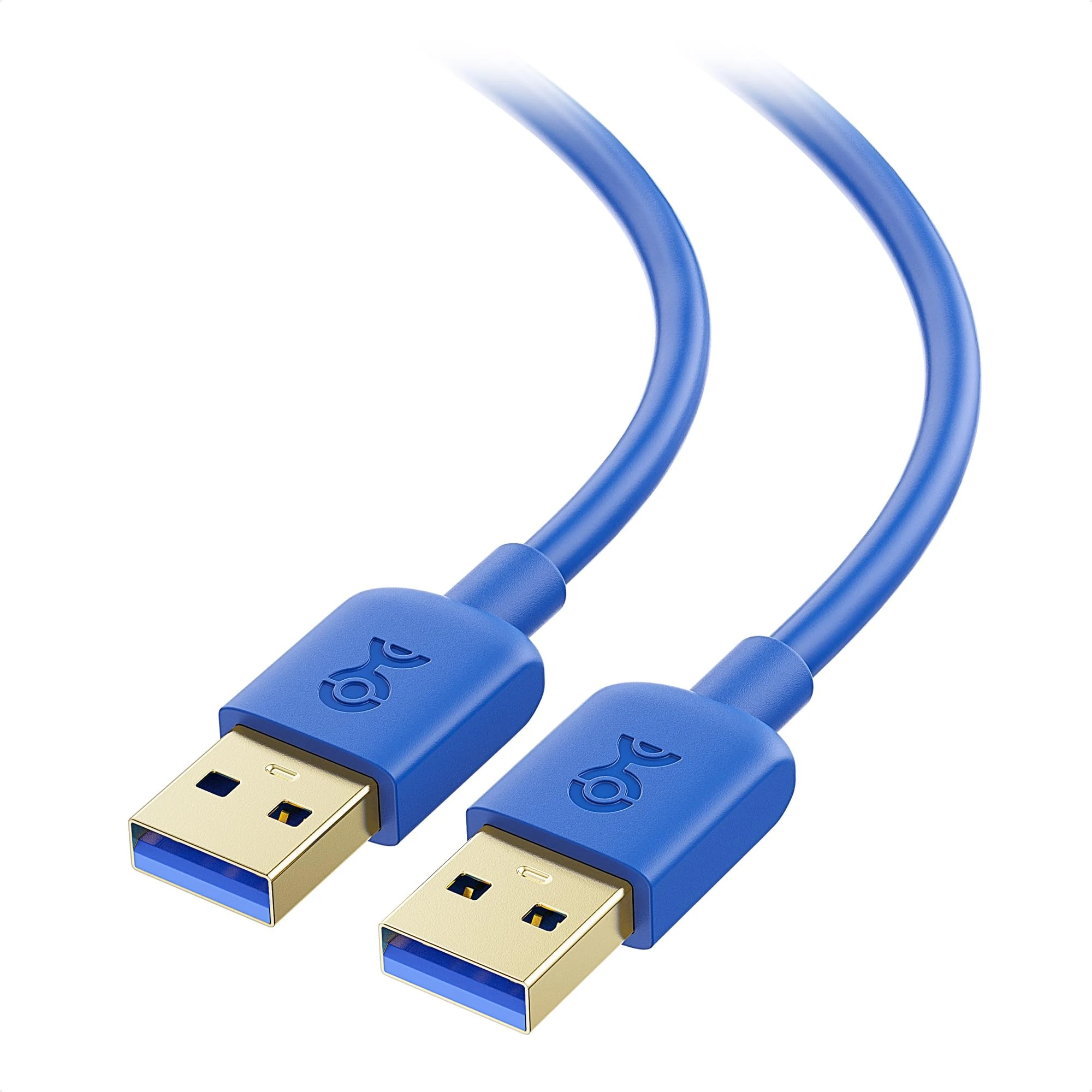 Cable Matters 2-Pack USB 3.0 Cable (USB to USB Cable Male to Male) in Blue 6 ft