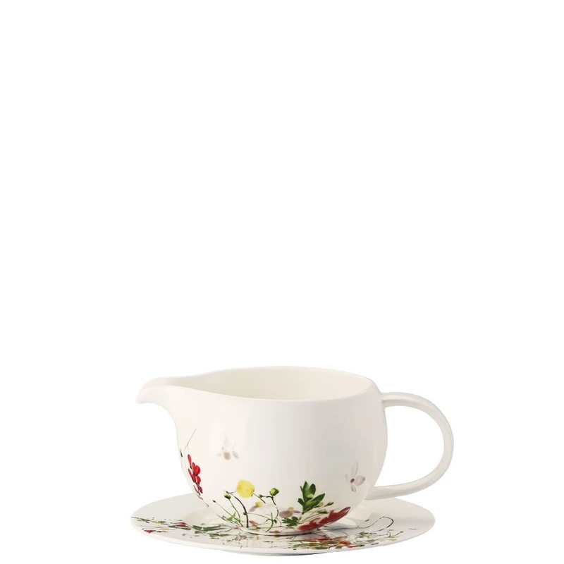 Rosenthal Brillance Fleurs Sauvages Saucepan, Porcelain Bone, Multi-Colour, 20 x 20 x 12 cm - Image 1