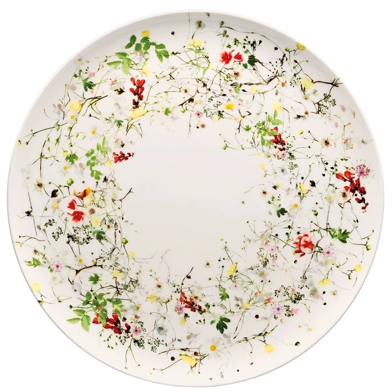 Rosenthal Brillance Fleurs Sauvages Presentation Plate, Bone Porcelain, Multicoloured, 32 cm