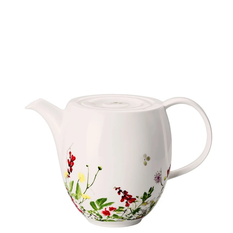 Rosenthal Brillance Fleurs Sauvages Coffee Maker, Porcelain Bone, Multi-Colour, 23 x 15 x 18 cm