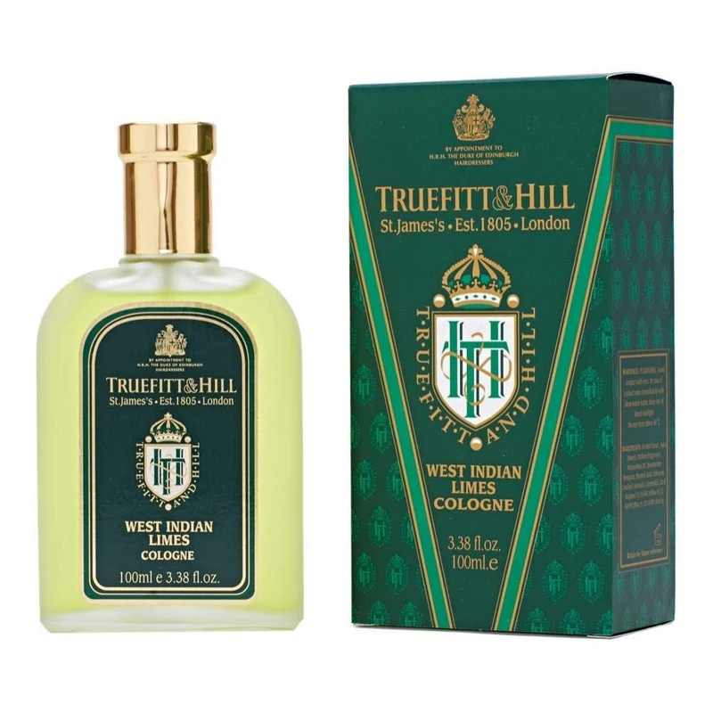 Truefitt and Hill West Indian Limes Cologne 100 ml Bottle with Atomiser Spray