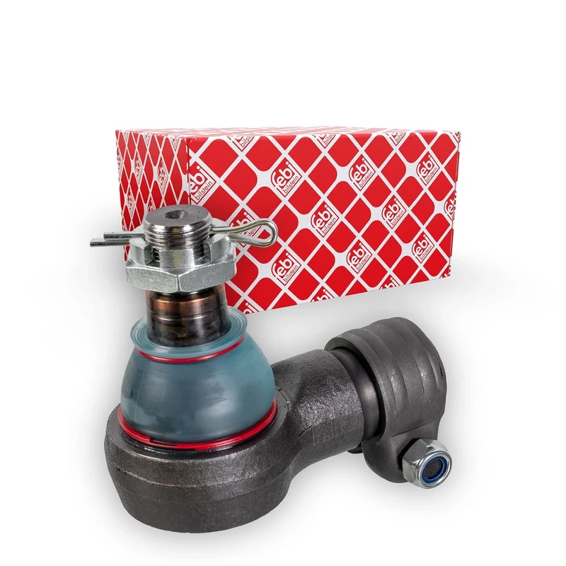 febi bilstein 39446 Ball Joint for steering hydraulic cylinder with castle nut and cotter pin, pack of one