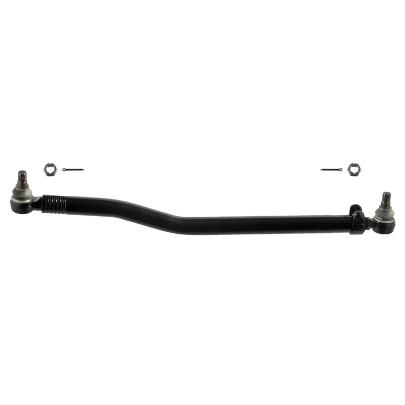 febi bilstein 39592 Drag Link with castle nuts and cotter pins, from steering gear to 1st front axle, pack of one