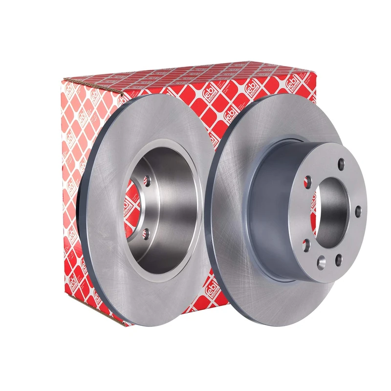 febi bilstein 40093 Brake Disc Set (2 Brake Disc) rear, full, No. of Holes 5