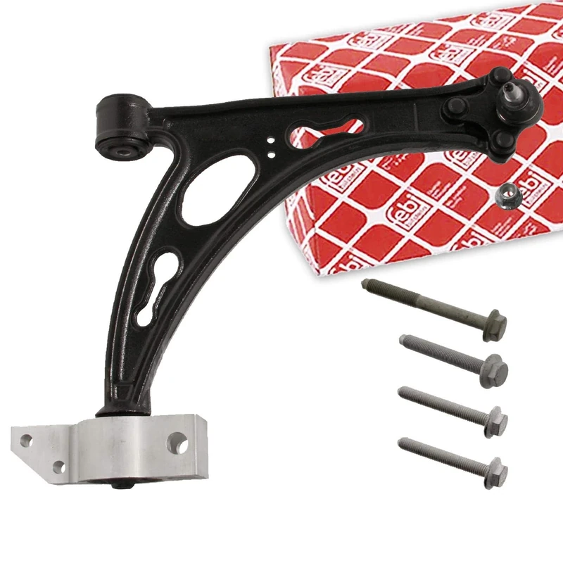 febi bilstein 40104 Control Arm with bushes, joint, bracket, lock nut and bolts, pack of one