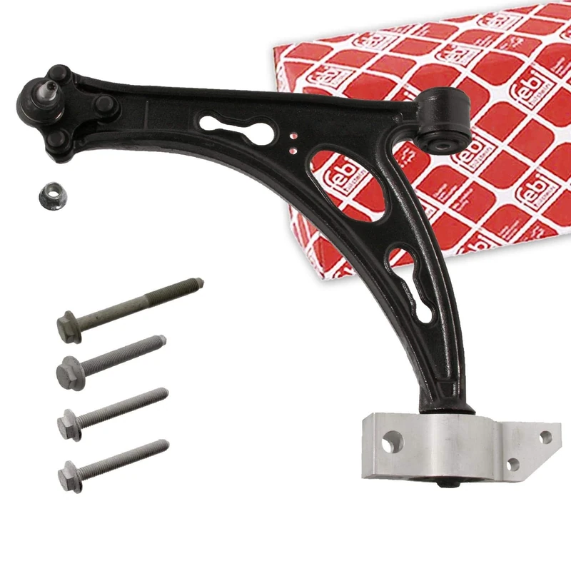 febi bilstein 40103 Control Arm with bushes, joint, bracket, lock nut and bolts, pack of one