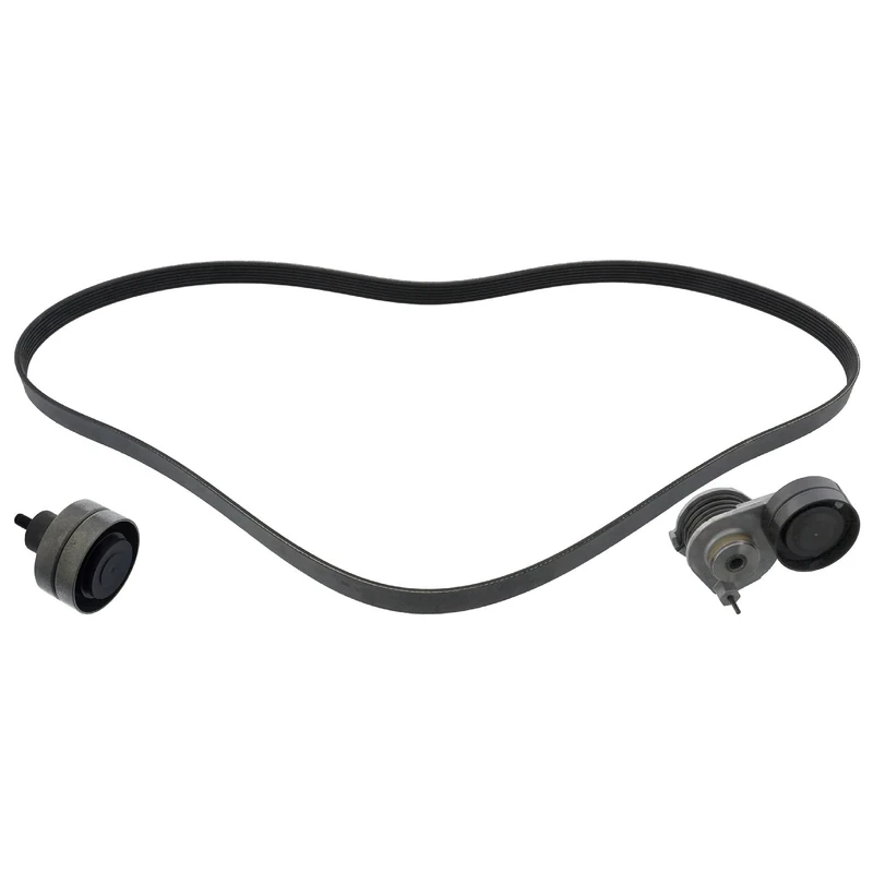 febi bilstein 40155 Auxiliary Belt Kit with belt tensioner and idler pulley, pack of one