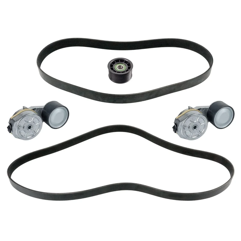 febi bilstein 40184 Auxiliary Belt Kit with belt tensioner and guide pulley, pack of one