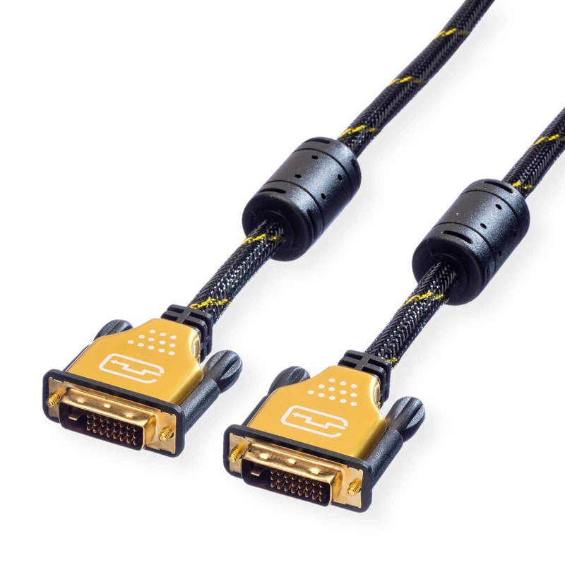 Rotronic 'Roline 11045518 Monitor Cable DVI (24 + 1) Dual Link Male/Male 10 m Black