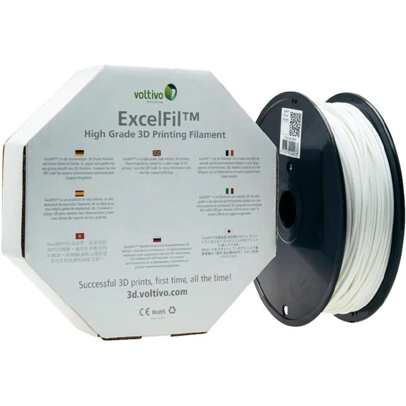 voltivo excelfil Wire for 3D Printer 1.75 mm White