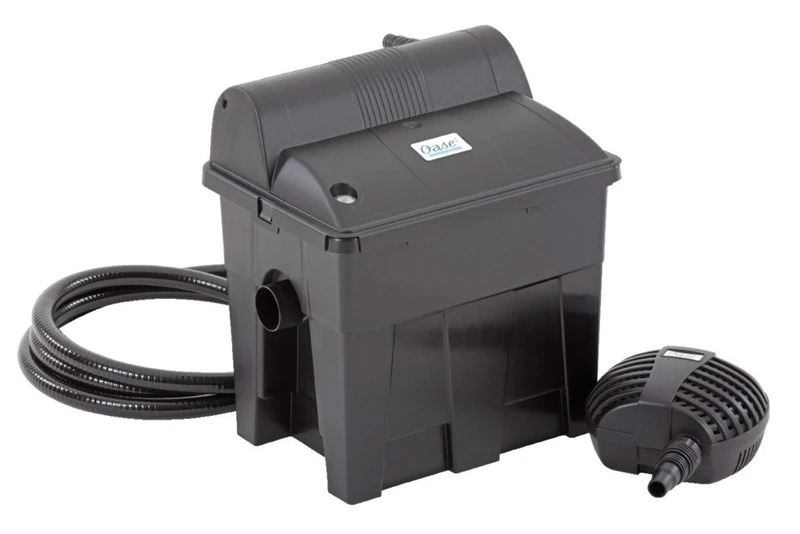 OASE BioSmart Set 18000 56777 Flow Filter Suitable for Ponds up to 18 m³, Filter System, Filter Complete Set, Including Filter Material, Pond Pump and UVC Clarifier - Image 1