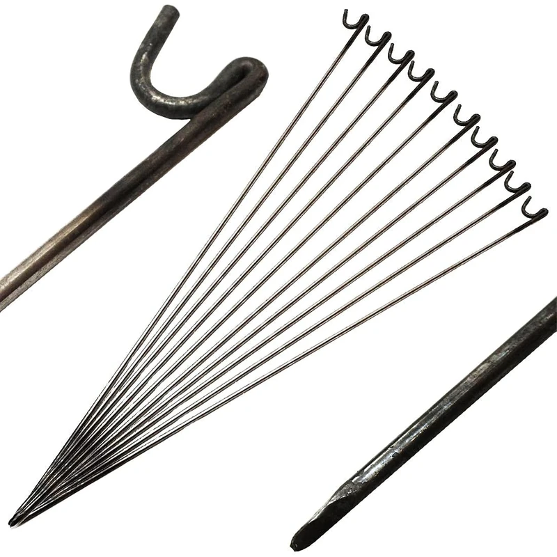 Oypla Steel Barrier Fencing Pins 10mm x 1150mm Pack Of 10