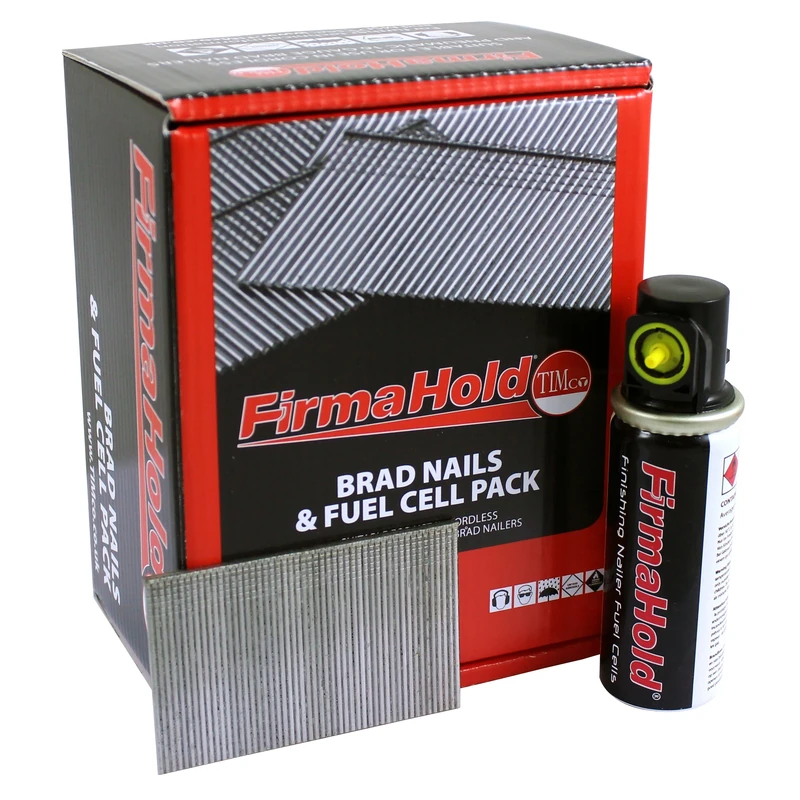 TIMCO FirmaHold Collated Brad Nails & Fuel Cells - 16 x 50 - Stainless Steel - Box of 2000