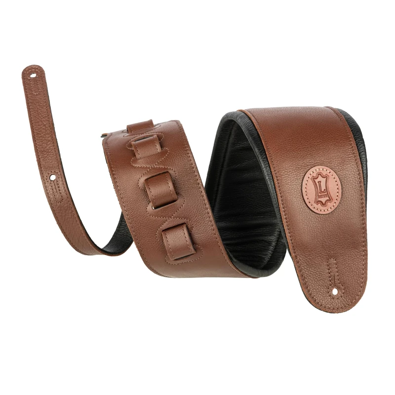 Levy's Leathers 4.5" Extra-Long Garment Leather Guitar Strap; Brown (MSS2-4-XL-BRN)