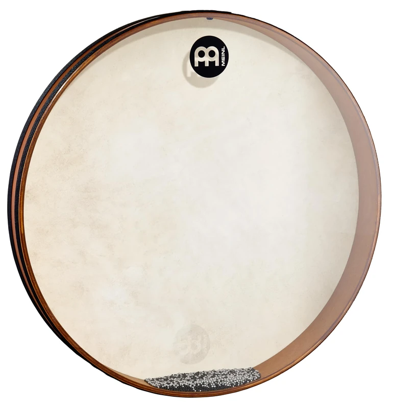 Meinl Percussion Sea Drum Instrument - Extra Large Hand Drum with Steel Balls and Goat Skin - Diameter 22 Inches - Siam Oak, Brown (FD22SD)