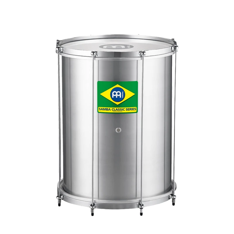 Meinl Percussion Classic Series Surdo - Small Samba Drum - 16-inch Diameter - 20-inch Height - Aluminum, Silver (SUC16)