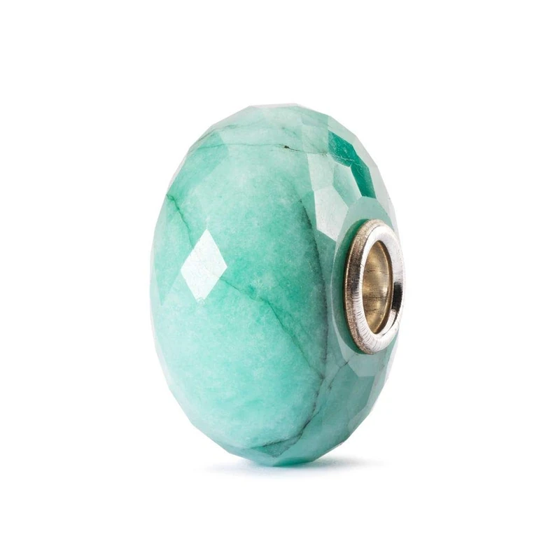 Trollbeads Gemstone Bead Emerald - Natural Jewelry Charm