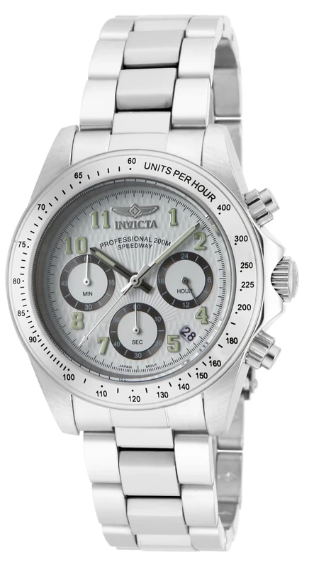 Invicta Speedway 17023 Men's Watch - Waterproof - Analogue - Quartz Movement - Stainless Steel with White dial - 39mm