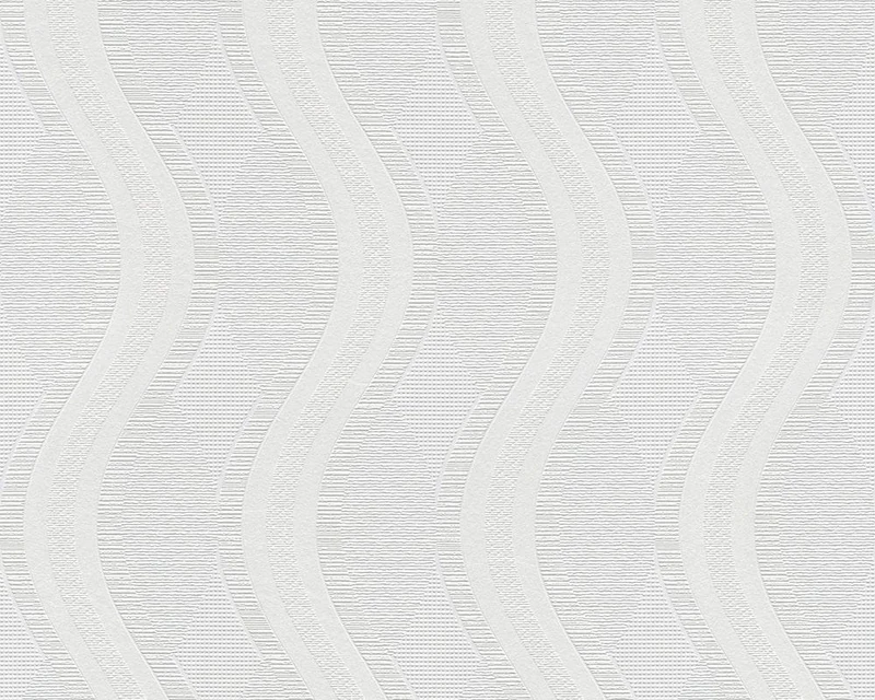 A.S. Création 25 x 1.06 m Made in Germany White Paintable Non-Woven Wallpaper 241313 2413 – 13