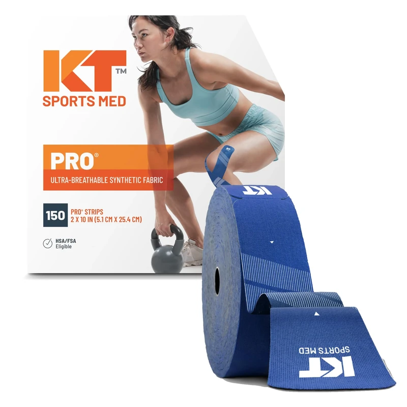 KT TAPE PRO Jumbo Pre-Cut 150 Strip Synthetic Sonic Blue