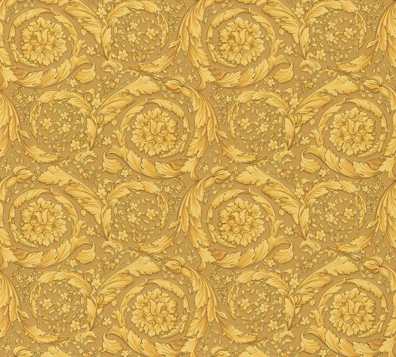 Versace Luxury Wallpaper 4 Non-Woven Wallpaper 10.05 m x 0.70 m Gold Made in Germany 935833 93583-3