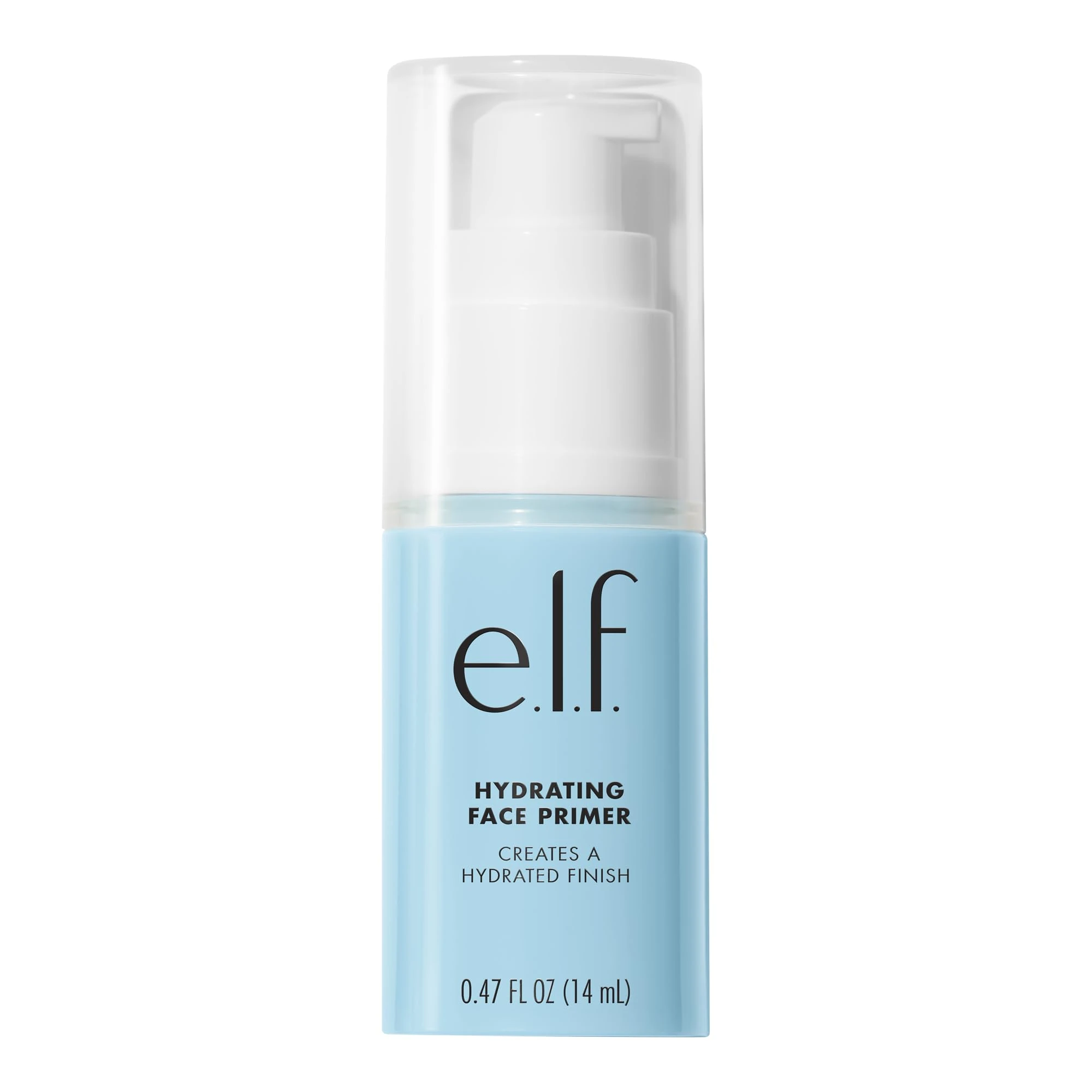e.l.f., Hydrating Face Primer, Lightweight, Long Lasting, Creamy, Hydrates, Smooths, Fills in Pores and Fine Lines, Natural Matte Finish, Infused with Vitamin E, 0.47 Oz