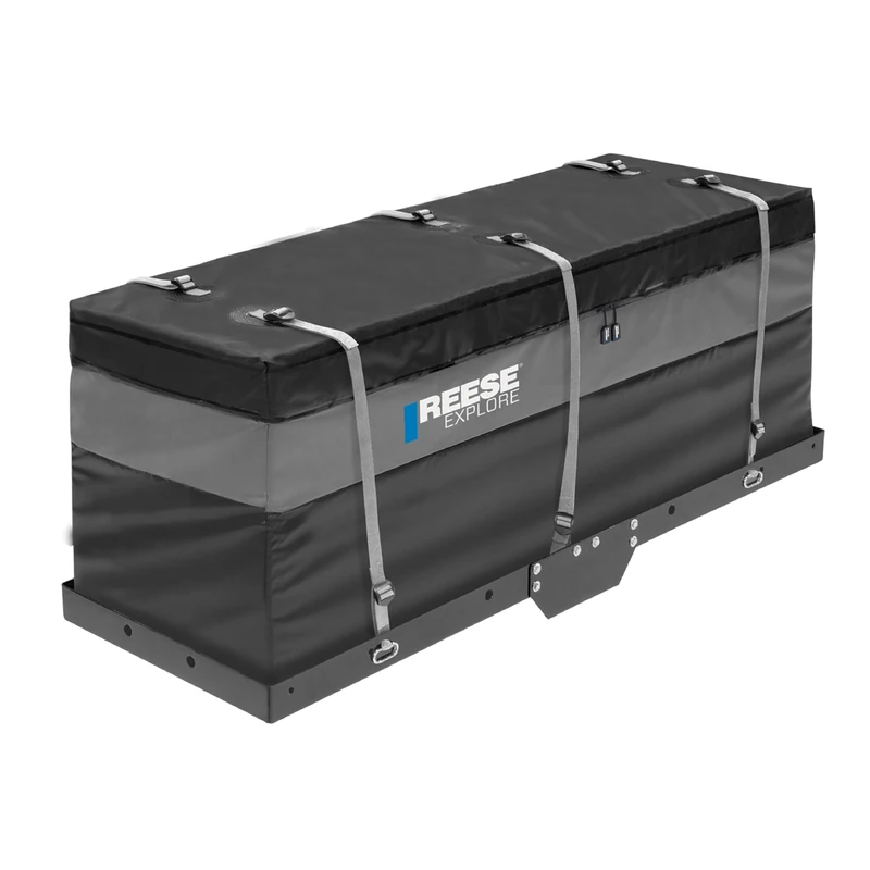 Reese Explore 63604 Amigo Hitch Mount Cargo Carrier Bag, 59 Inch x 18.5 Inch x 24 Inch, Rainproof, Fit On A Most Full-Size Hitch Mounted Cargo Carriers.