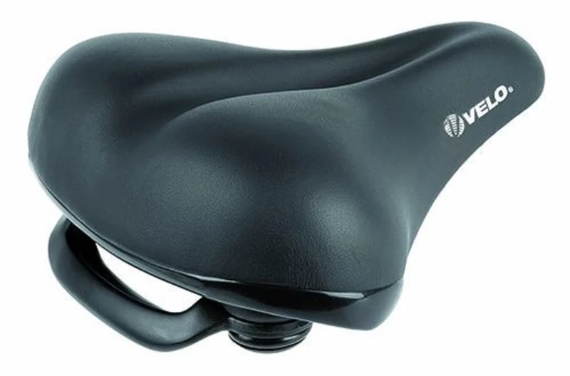 Velo Elasto Grip Saddle - Black, 265 x 220 mm