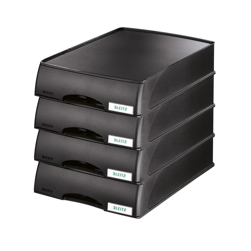 Leitz 52100095 - desk trays (Black, Polystyrene)