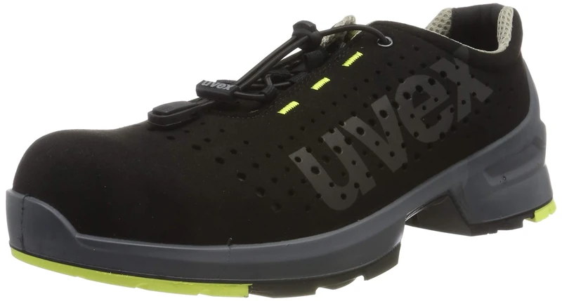 Uvex 1 Work Shoe - Safety Trainer S1 SRC ESD - Lime/Black - Size 12