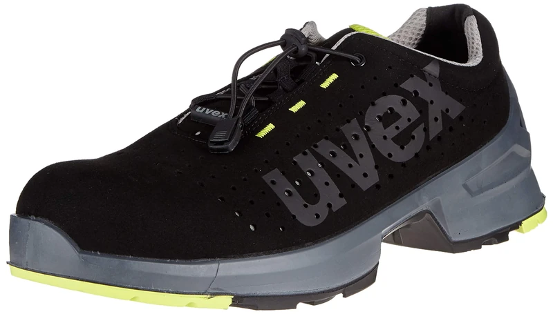 Uvex 1 Work Shoe - Safety Trainer S1 SRC ESD - Lime/Black - Size 15